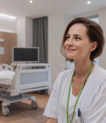 vrouw hbo-verpleegkundige in verkorte opleiding