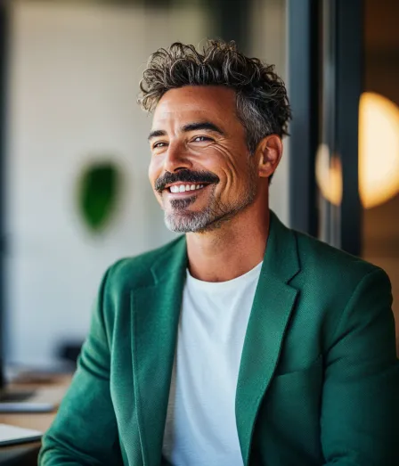 Man in de Accountancy opleiding Gecombineerde opleiding AA MKB (Theorie, Praktijk & Stagebureau) bij Habeo+.