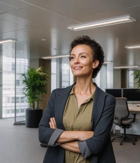 Vrouw in de opleiding Masterclass Management Accounting & Control bij Habeo+.