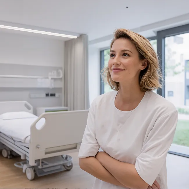 Vrouw in opleiding Evidence Based Practice