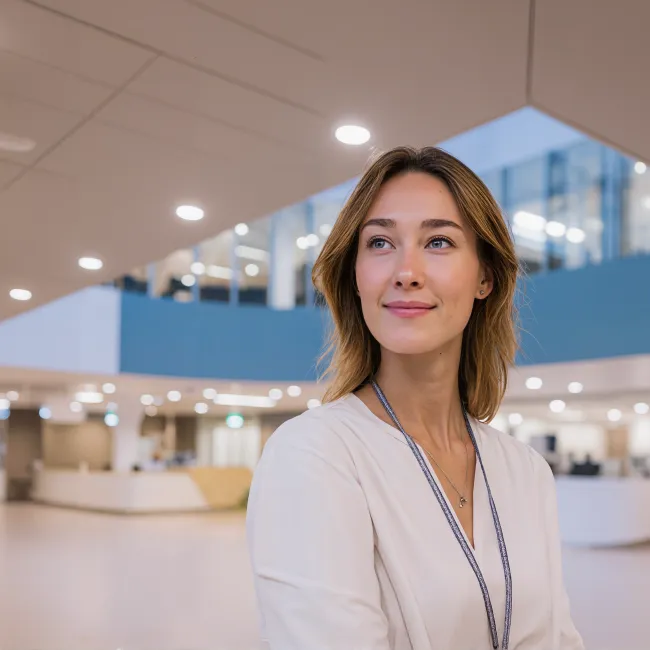 Vrouw in opleiding gezondheidsbevordering