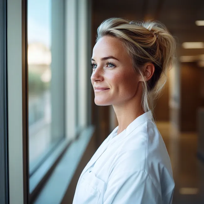 Vrouw in de opleiding Hbo-verpleegkunde (hbo-v) van Habeo+