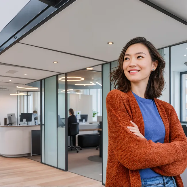 Vrouw in POH-GGZ opleiding bij Habeo+