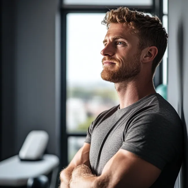 Man in de versnelde master oncologiefysiotherapie opleiding van Habeo+
