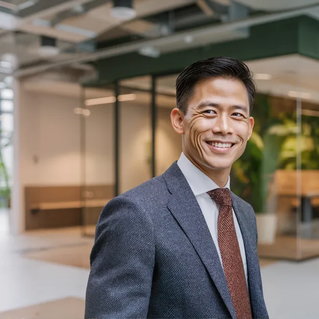 Man die een accountancy, finance & control opleiding volgt bij Habeo+