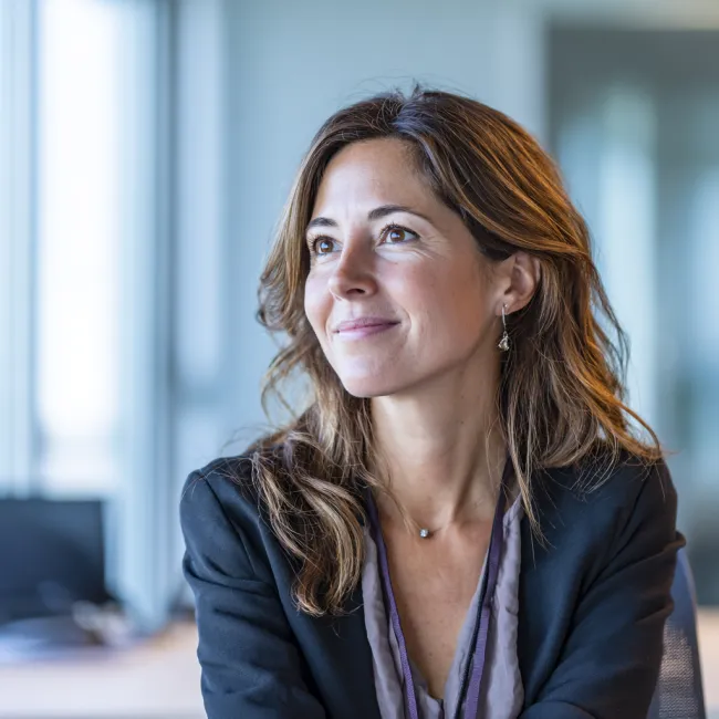 Vrouw die een accountancy, finance & control opleiding volgt bij Habeo+